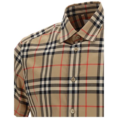 camicia burberry uomo mezze maniche|Altro.